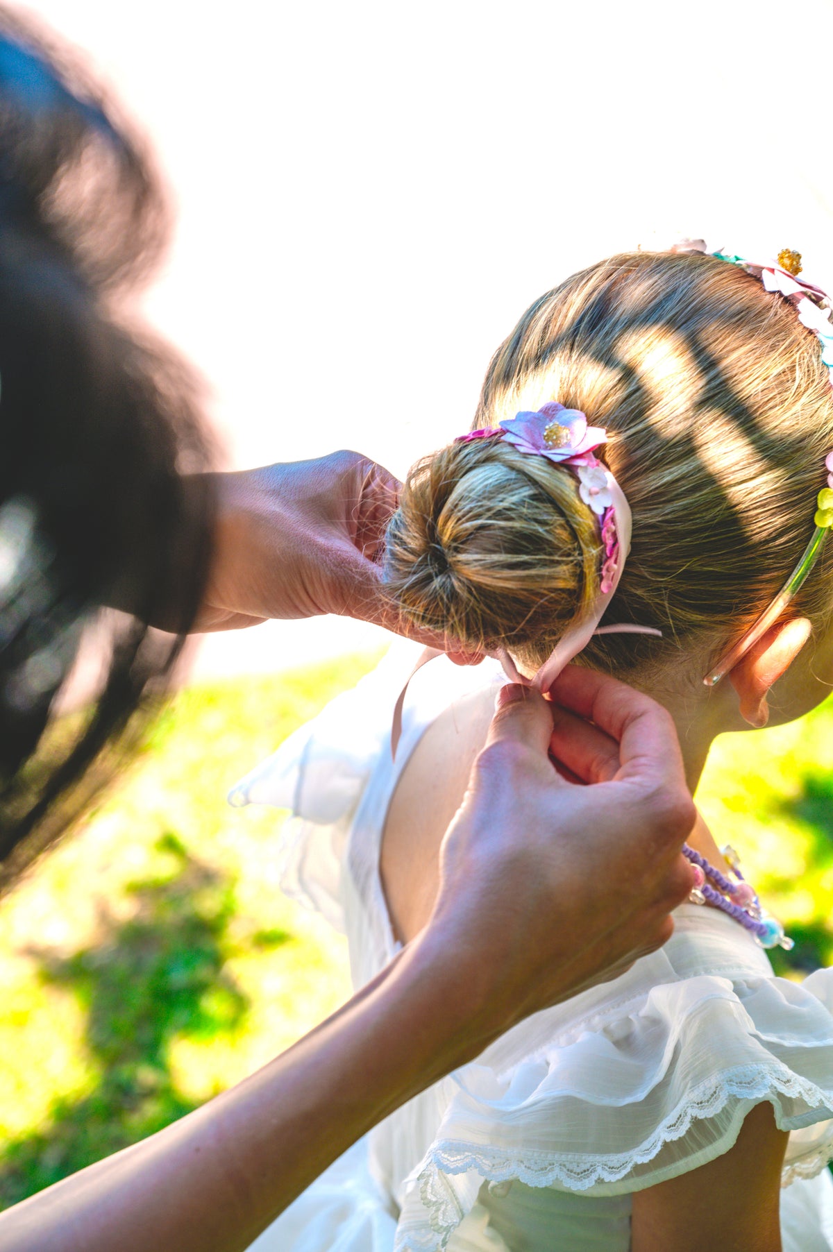 Ballet Bun Hair Accessory — Pink
